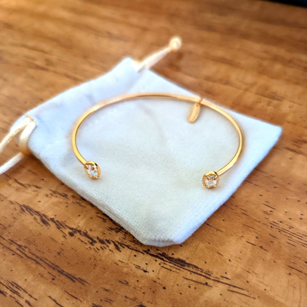 Serefina Gold Bangle - Picture 1 of 2